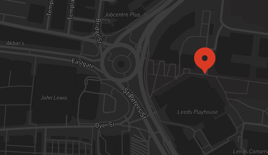 Map of Leeds Playhouse